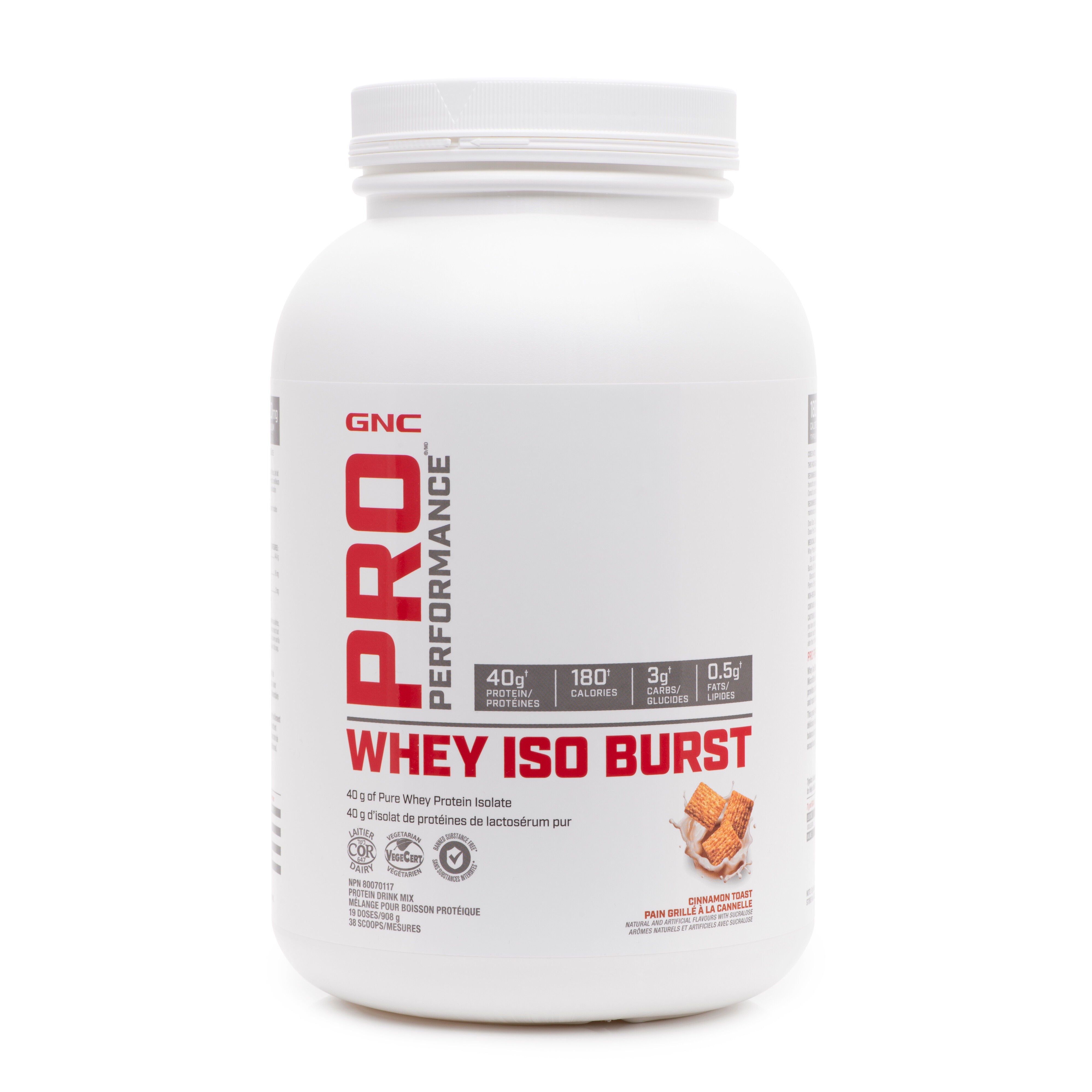 Whey Iso Burst Pain grill&eacute; &agrave; la cannelle | GNC